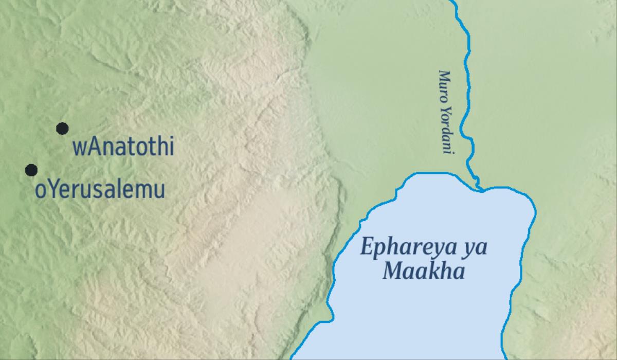 Maapha anooniherya muttetthe wa oYerusalemu ni muttetthe waayariwe awe Yeremiya wAnatothi