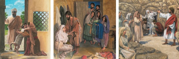 Tres resurrecciones mencionadas en la Biblia: la del hijo de una viuda, la de una cristiana y la de Lázaro, el amigo de Jesús