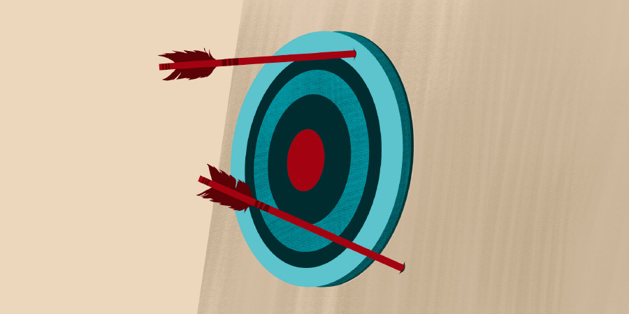 Arrows wey miss the middle of the target