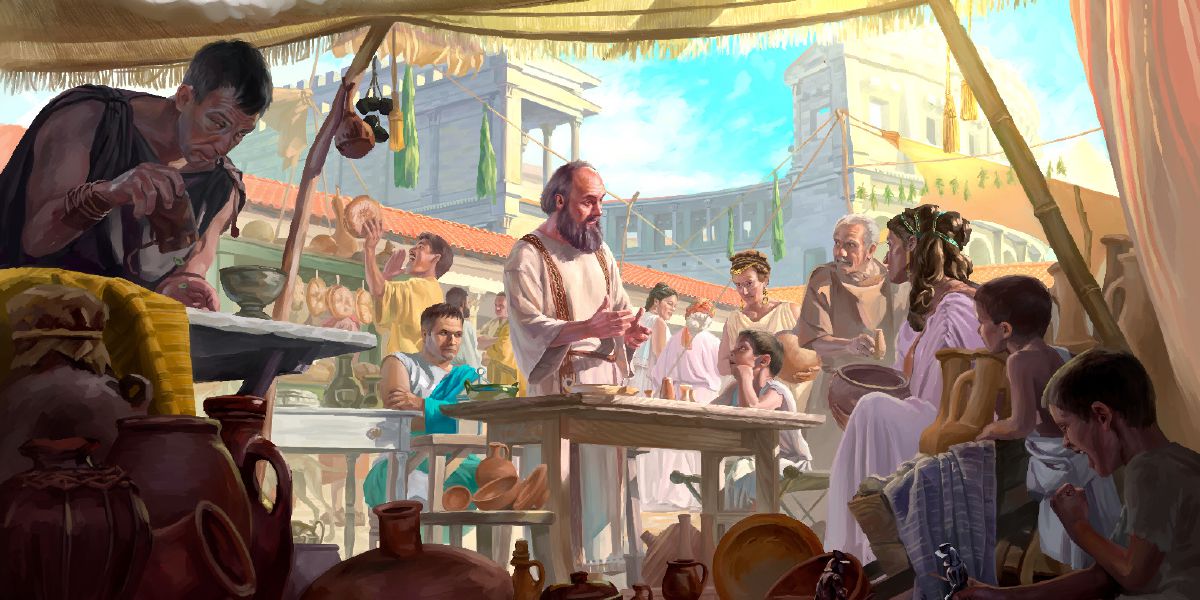 Paul de preach to people for market