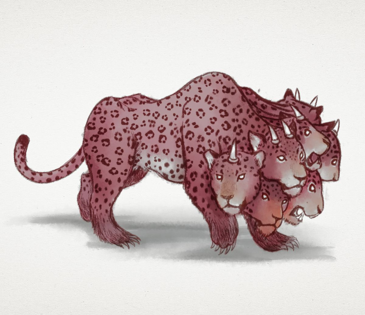 The image of the big-wicked animal