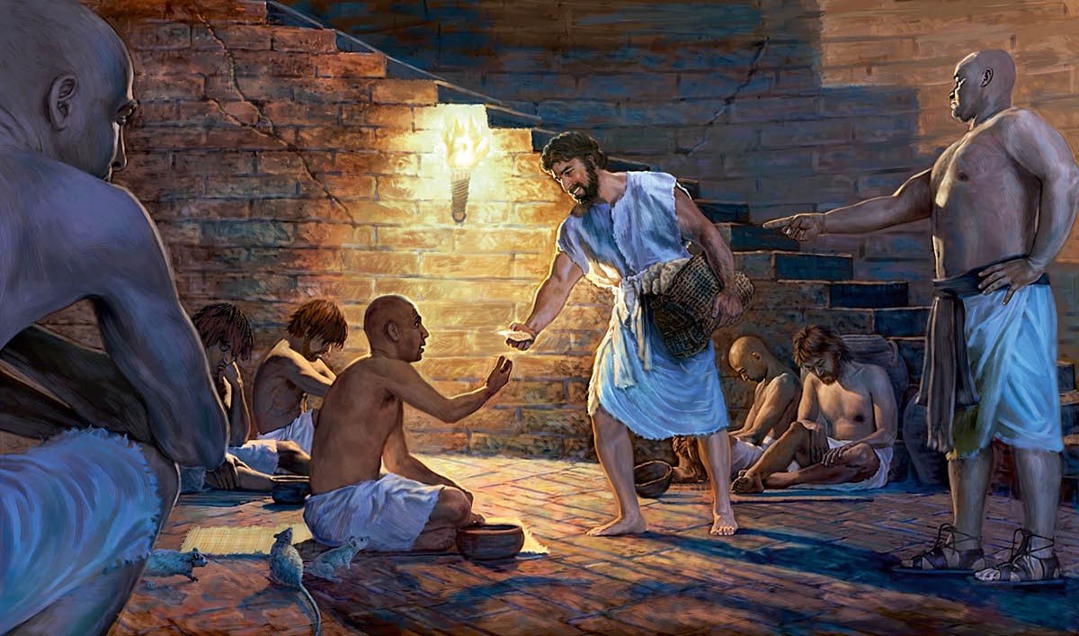 Joseph de give other prisoners food.