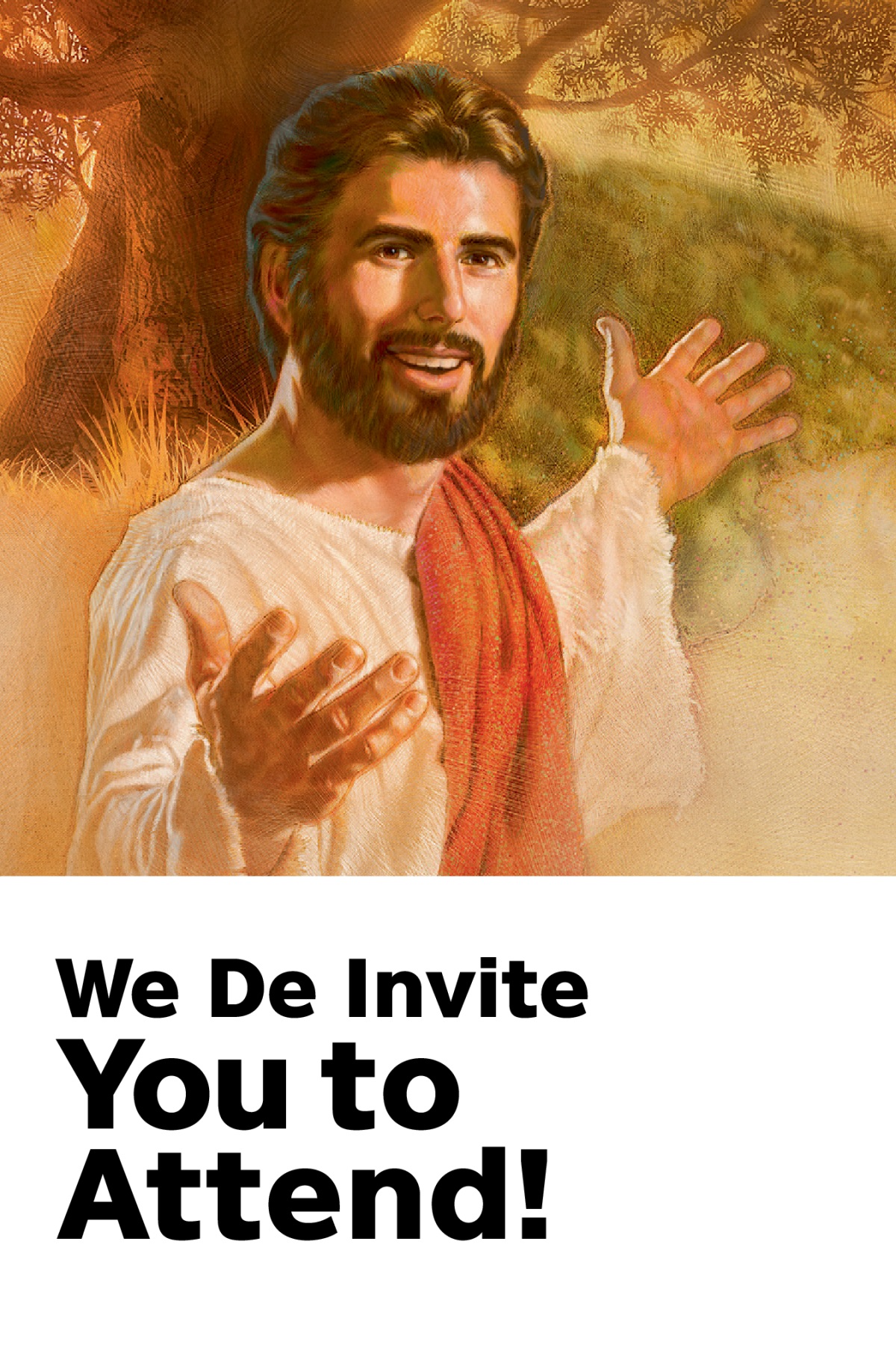 Memorial invitation wey the title na ‘We De Invite You to Attend!’