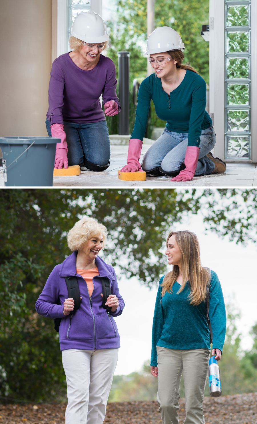 Two sisters do construction work together and they come be friends