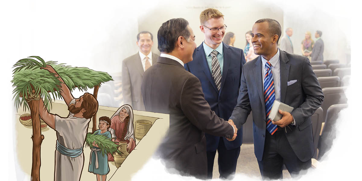 Pāki: 1. Ko he kiʼi famili Iselaele ʼe natou faʼu he fale pola ʼi tonatou fuga fale, pea ʼe natou fiafia. 2. Ko he ʼu tehina ʼe natou feʼalofaʼaki ʼi te fono ʼo te kokelekasio.