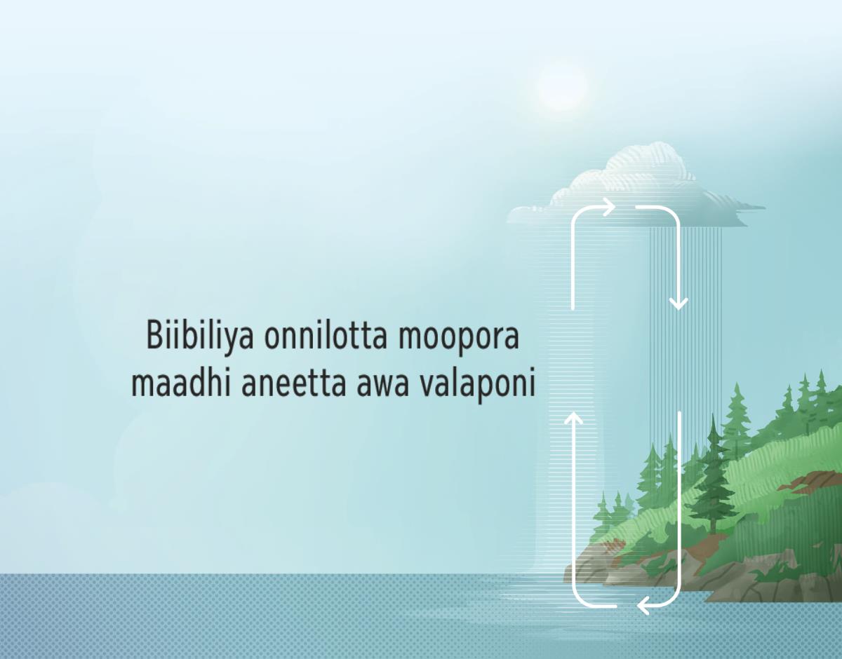 Biibiliya onnilotta moopora maadhi aneetta aya valaponi. Iseeta dhinthonya moopora maadhi aneetta aya valaponi eyaaka wiirimu.