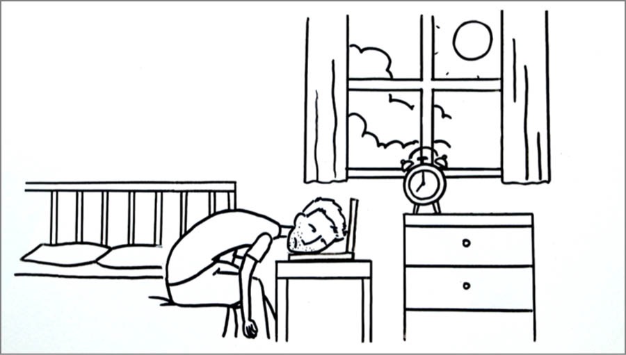 Kò rọrùn fún ọkùnrin kan láti dìde láàárọ̀ lẹ́yìn tó ti lo gbogbo òru lórí ìkànnì àjọlò