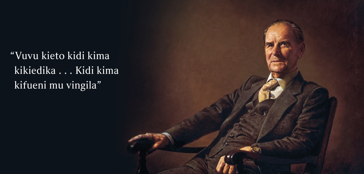 Khomba bakala Frederick Franz. Vandambusuandi vadi na bisono, “Vuvu kieto kidi kima kikiedika . . . Kidi kima kifueni mu vingila.”