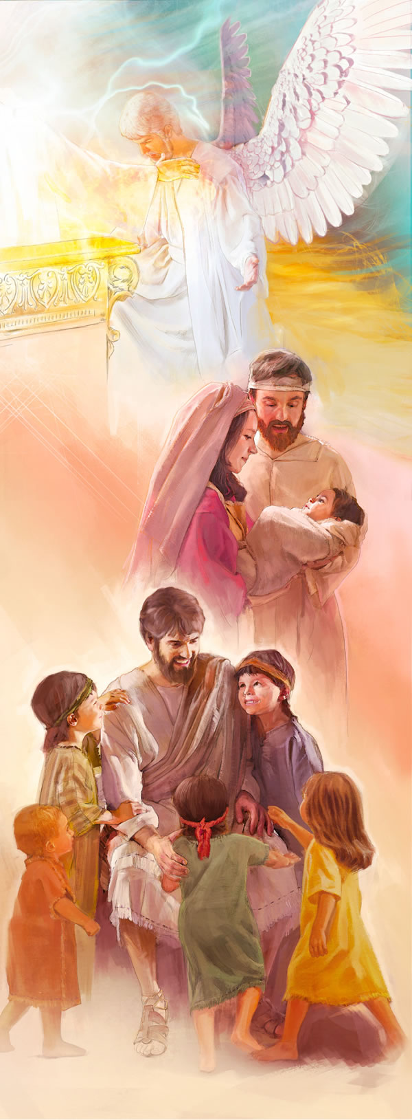 1. Ra nuu Jesús guibáʼ; 2. Ra cá María ne José ne nuacaʼ Jesús dxi nahuiiniruʼ; 3. Jesús cusiidiʼ caadxi baʼduhuiiniʼ