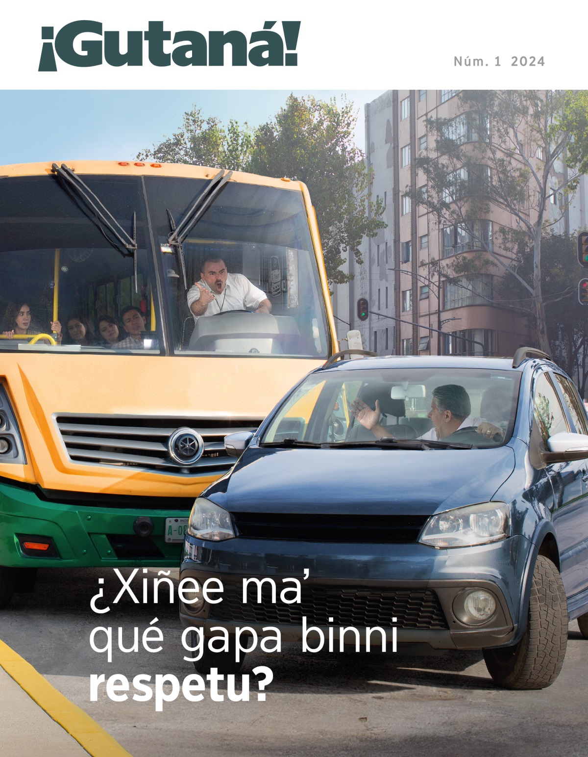 Cadindené chofer stiʼ ti autobús ti hombre ni gudidilaagaʼ lu neza stiʼ.