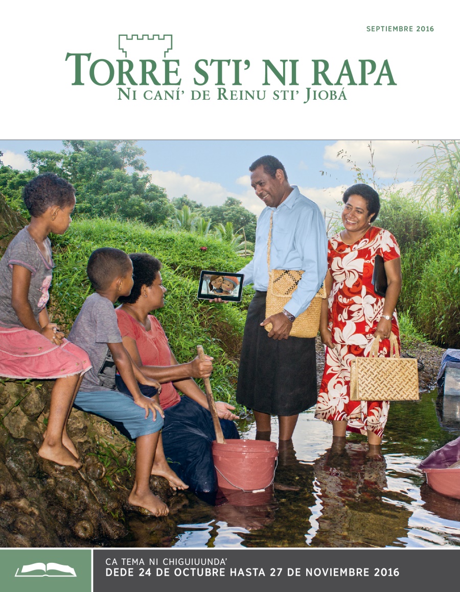Torre stiʼ ni rapa (revista ni riuundaʼ), septiembre 2016