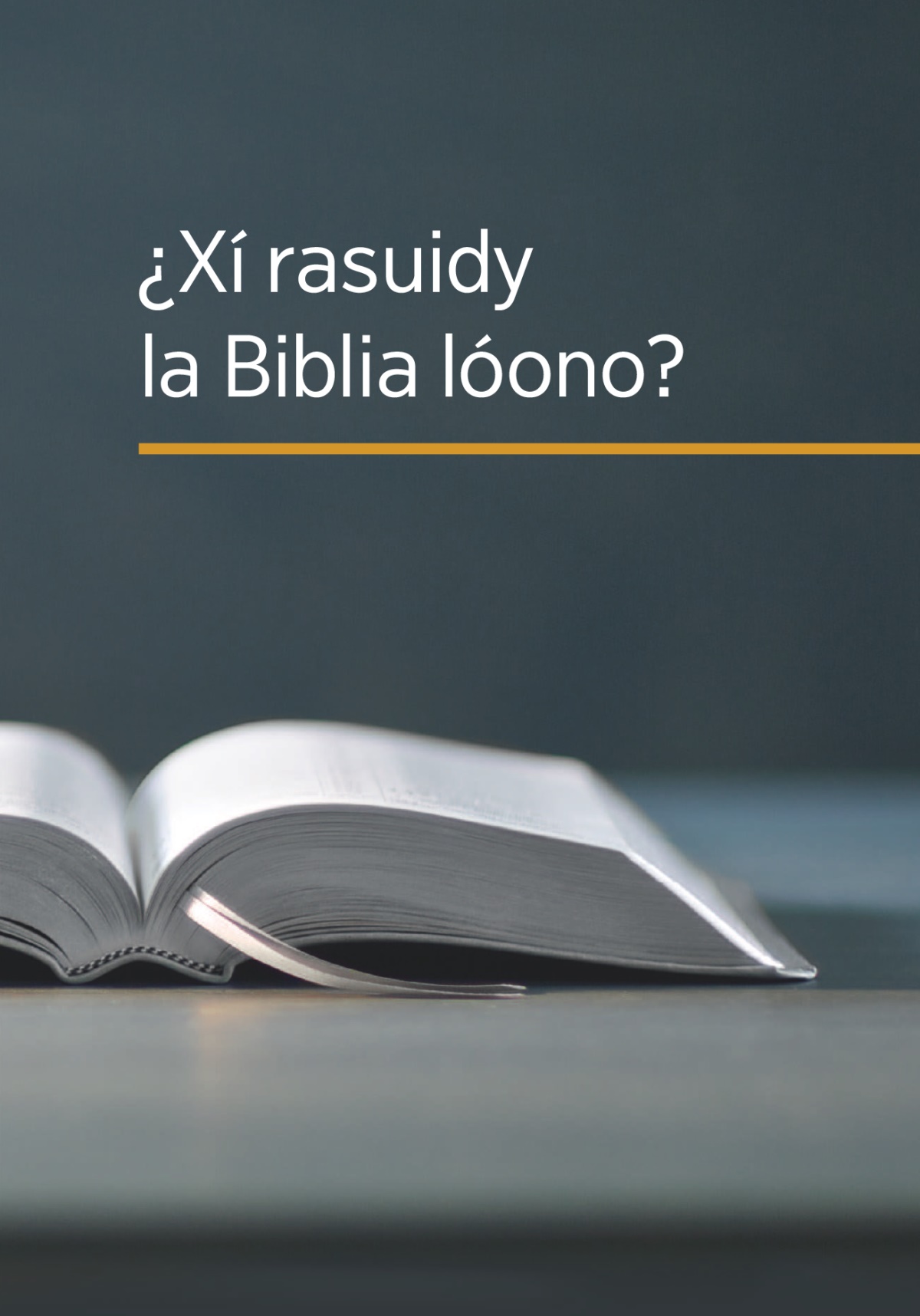 Libro ni laa, ¿Xí rasuidy la Biblia lóono?