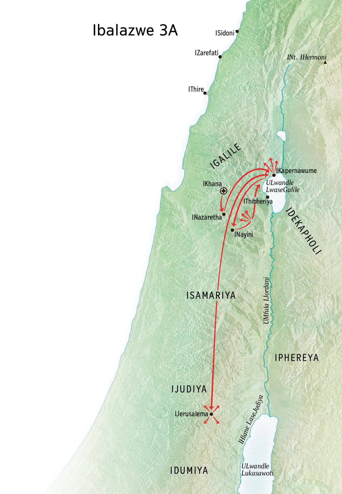 Ibalazwe lezindawo ezihlobene nenkonzo kaJesu ngasoLwandle LwaseGalile