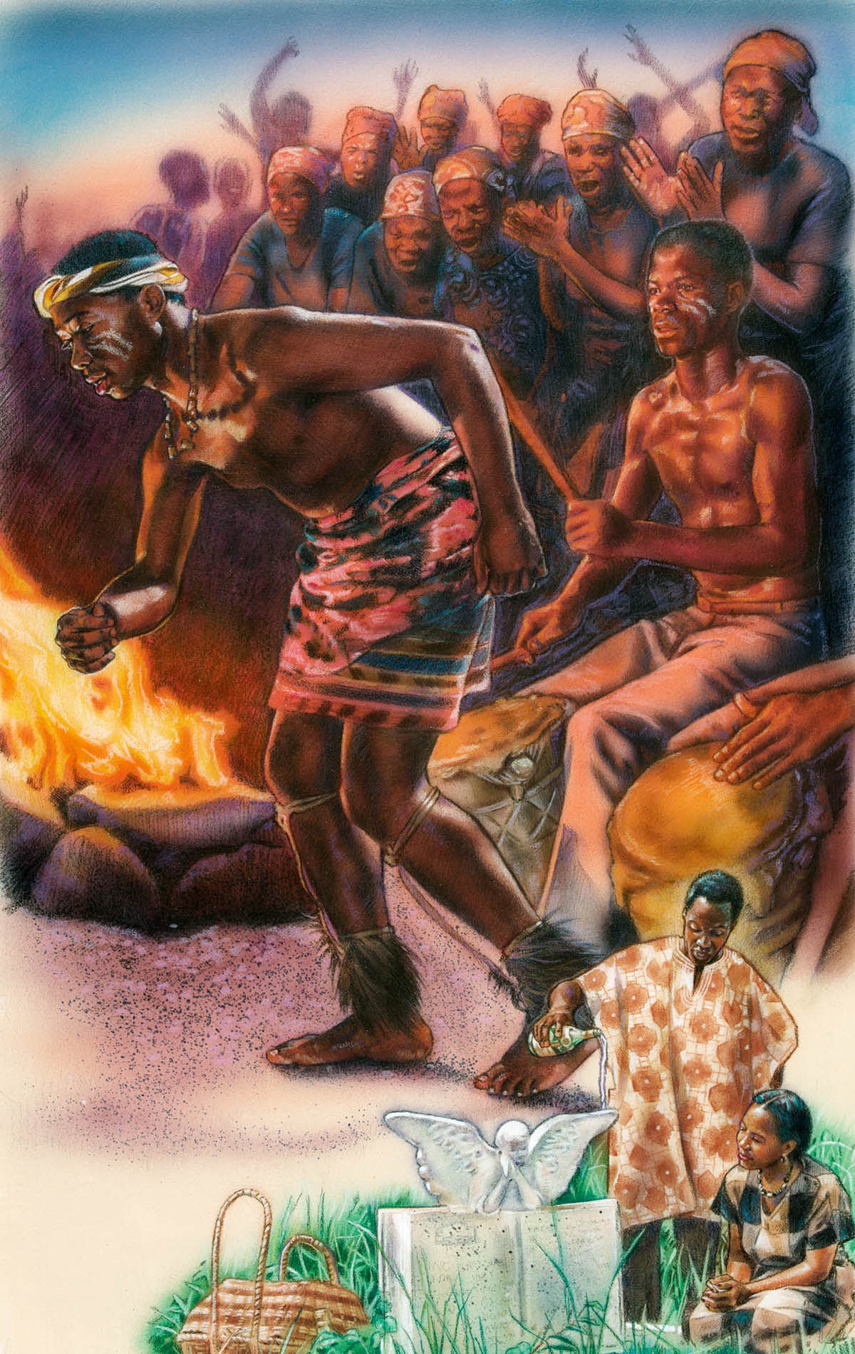 Amasiko asekelwe enkolelweni yokuthi abafile bayakwazi ukubona abaphilayo