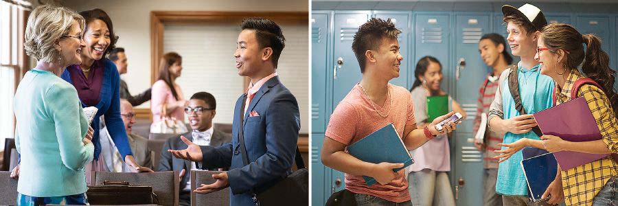 Insizwa iziphathisa okomngane kaNkulunkulu eHholo LoMbuso, kodwa isiphathe njengomngane wezwe esikoleni