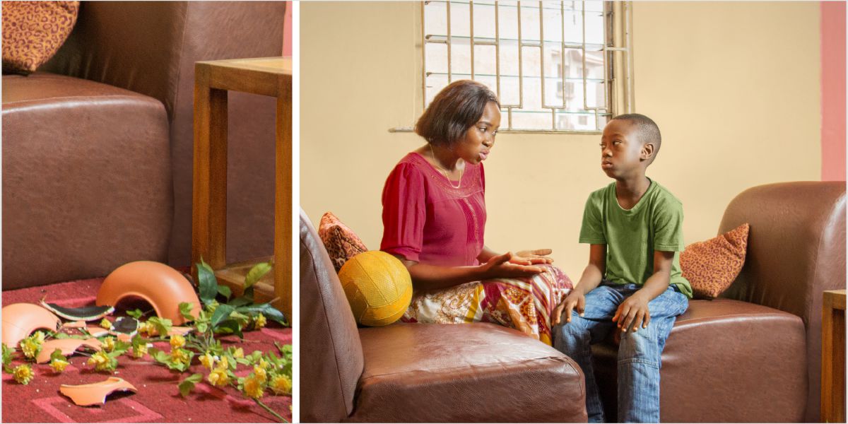 Isitsha sembali esiphukile; umama uyala indodana yakhe